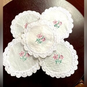 Sweet Cotton Floral Coasters
